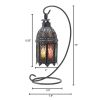 Accent Plus Multi-Colored Candle Lantern with Stand