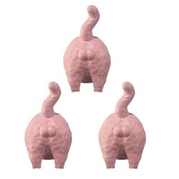 3 Pcs Lovely Pink Cat Butt Cabinet Drawer Dresser Knobs Resin Knobs Handles for Kids Closet Wardrobe Cupboard