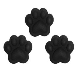 3 Pcs Cute Cat Paws Dresser Handle Pulls Drawer Knobs for Cabinet Dresser Wardrobe Cupboard Resin Furniture Hardware,Black