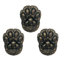 3 Pcs Lifelike Cat Paw Bronzed Drawer Dresser Knobs Resin Cabinet Knobs Handle Pulls for Kitchen Wardrobe Cupboard Furniture Hardware