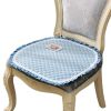 Floral Chair Pads Lovely Lace Cotton Seat Cushions for Kitchen Dining Room Office - Blue