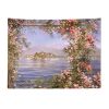 Mediterranean Rose Tapestry Bedroom Oil Painting Tapestry Rental Decorative Wall Tapestry, 29x39 inch