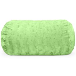 Jaxx Sofa Saxx Bean Bag Couch - 4 Foot - Faux Fur, Lime Green