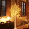 6 Feet 96 LED Lighted Birch Tree for Thanksgiving Decor Home Wedding Party Indoor Outdoor Christmas