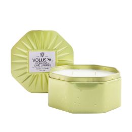 VOLUSPA - 3 Wick Octagon Tin Candle - Peruvian Lime Jardin 68610 340g/12oz