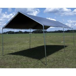 Lost Woods 10' x 20' Car Port Canopy Kit (12' x 20' Silver Tarp)