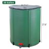 50 Gallon Folding Rain Barrel Water Collector Green