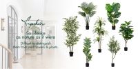 120cm Bamboo Sunflower Artificial Tree-Faux Tropical Fake Plan  Aritificial Tree for Home Decor - Living Room, Garden, Office Indoor/Outdoor