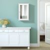 Wall Mounted  Bedroom Mirror Jewelry Cabinet Bathroom Storage Box