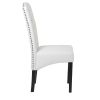 Dining PU Chair with Solid Wood Legs, 18.11&quot; L x 24.01&quot; W x 40.95&quot; H White