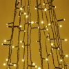 LED Christmas Tree Waterfall Lights 8 Modes Waterproof 490LEDs Outdoor Meteor Star Fairy Light String Garden Xmas Party Decor