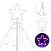 9FT Multi Color 14-Function LED Light Show Cone Christmas Tree; Outdoor Christmas Decorations LED Christmas Cone Trees/RGBY