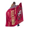 49ERS OFFICIAL NFL "Digitize" Raschel Throw Blanket;  60" x 80"