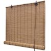 Bamboo Roller Blinds 2 pcs Brown 47.2" x 86.8"