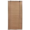 Bamboo Roller Blinds 2 pcs Brown 47.2" x 86.8"