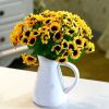 3 Bouquet 15 Heads 7 Branches Artificial Faux Silk Sunflower Home Party Decor