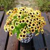 3 Bouquet 15 Heads 7 Branches Artificial Faux Silk Sunflower Home Party Decor