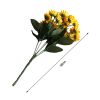 3 Bouquet 15 Heads 7 Branches Artificial Faux Silk Sunflower Home Party Decor