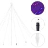 9FT Multi Color 14-Function LED Light Show Cone Christmas Tree; Outdoor Christmas Decorations LED Christmas Cone Trees/RGBY