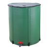 50 Gallon Folding Rain Barrel Water Collector Green