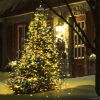 LED Christmas Tree Waterfall Lights 8 Modes Waterproof 490LEDs Outdoor Meteor Star Fairy Light String Garden Xmas Party Decor