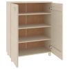 Shoe Cabinet Honey Brown 33.5"x15.7"x42.5" Solid Wood Pine