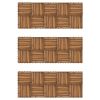 Decking Tiles Vertical Pattern 11.8"x11.8" Acacia Set of 30