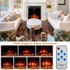 22.5 Inch Electric Fireplace Insert Freestanding and Recessed Heater