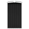 Garden Log Storage Shed Galvanized Steel 129.9"x36.2"x60.2" Anthracite