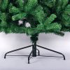 7.5FT  Artificial Christmas Tree Full Natural Spruce PVC Fir Tree Foldable Metal Stand Unlit Green