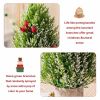 18.5" Snowy Tabletop Christmas Tree w/ 170 PE Branch Tips & Pulp Base