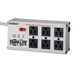 Tripp Lite Isobar Surge Protector Metal 6 Outlet 6' Cord 3330 Joules