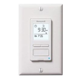 Honeywell RPLS540A1002/U ECONOSwitch Programmable Light Switch Timer (White)