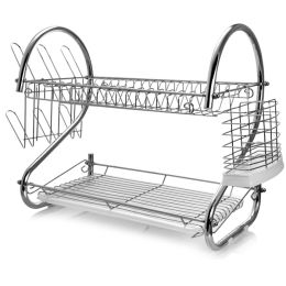 MegaChef 22 Inch Two Shelf Dish Rack