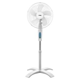 Optimus 16 in. Wave Oscillating 3-Speed Stand Fan with Remote Control