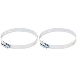 Deflecto MCX4 4" Worm Drive Clamps, 2 pk