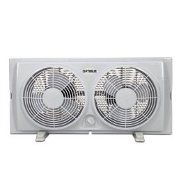 Optimus F-5280 2-Speed 60-Watt 7-In Twin Window Fan