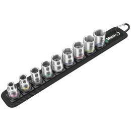 Wera 1/4" Metric Sockets - On Storage Belt (9 Piece)