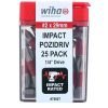 Wiha #2 Pozidriv 1-Inch Terminator Impact Bits (25 Pack)