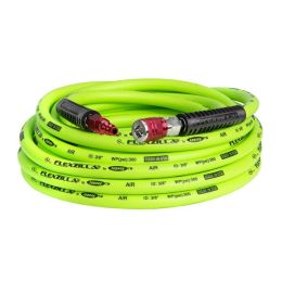 Flexzilla Air Hose 3/8" x 35' ZillaGreen with ColorConnex Coupler and Plug Type D Red