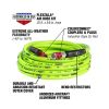 Flexzilla Air Hose 3/8" x 35' ZillaGreen with ColorConnex Coupler and Plug Type D Red