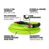 Flexzilla Pro Air Hose 3/8in x 25ft w/ ColorConnex Coupler  Plug Type D Red