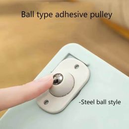 Universal Pulley Paste Storage Box Bottom Roller Rack Can Paste Universal Wheels (size: 4*Steel ball)