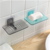 Soap Dishes Drain Holder Bathroom Organizer Wall Mounted Storage Rack Soap Box