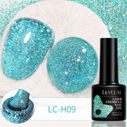 LILYCUTE 7ml 9D Cat Magnetic Gel Nail Polish Laser Magnet Semi Permanent Soak Off UV LED Manicure For Nail Art Gel Varnish (Color: LC-H09)