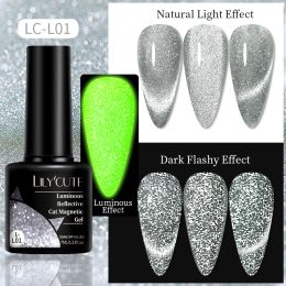 LILYCUTE 7ml 9D Cat Magnetic Gel Nail Polish Laser Magnet Semi Permanent Soak Off UV LED Manicure For Nail Art Gel Varnish (Color: LC-L01)