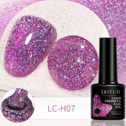 LILYCUTE 7ml 9D Cat Magnetic Gel Nail Polish Laser Magnet Semi Permanent Soak Off UV LED Manicure For Nail Art Gel Varnish (Color: LC-H07)