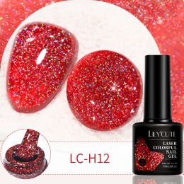 LILYCUTE 7ml 9D Cat Magnetic Gel Nail Polish Laser Magnet Semi Permanent Soak Off UV LED Manicure For Nail Art Gel Varnish (Color: LC-H12)