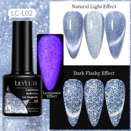 LILYCUTE 7ml 9D Cat Magnetic Gel Nail Polish Laser Magnet Semi Permanent Soak Off UV LED Manicure For Nail Art Gel Varnish (Color: LC-L02)