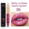 18 Colors Shiny Lip Gloss for Women Long Lasting Matte Glitter Liquid Lipstick Diamond Shiny Lip Gloss Waterproof Lip Makeup